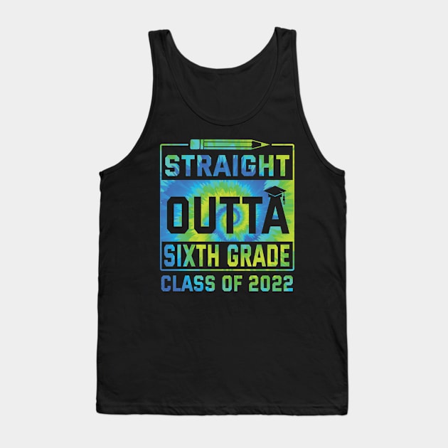 Straight Outta Sixth Grade Class Of 2022 Day Student Senior Tank Top by Cowan79